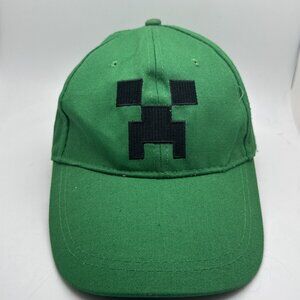 Minecraft Creeper Green Hat Baseball Cap Strapback Adjustable
